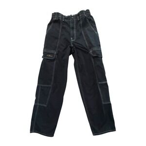BDG Urban Outfitters Relaxed Skate Jean Black Contrast Stitch Cargo Pants 30